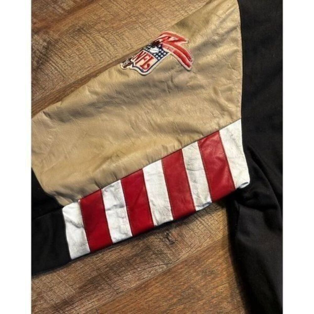 Vintage starter Taz Jeff Hamilton NFL 49ers Leather Jacket